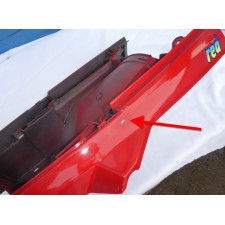 FAIRINGS - UNDERSEAT  LOWER PART - REAR  -  RED RENO - FOR NEW PAINTING